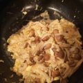 まめスノー's cooksnap of when they made しめじ卵ソテー酒粕入り.