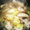 chbikko's cooksnap of when they made 市販品で簡単激ウマ♪具沢山水餃子スープ.