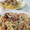 ｸﾏﾘｴ's cooksnap of when they made たっぷりきのこのクリームパスタ！.