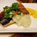 ダッフィーニーうに's cooksnap of when they made サバの塩焼き✿梅おくらみぞれのっけ.