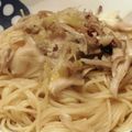 クック7RK4JC☆'s cooksnap of when they made くたくたネギのパスタ.