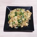 アクセル☆'s cooksnap of when they made 辛くない★カイワレ大根スクランブルエッグ.