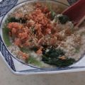たろすけちゃん's cooksnap of when they made 鮭フレークとほうれん草のオートミール粥.