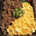 ちーくんちのごはん's cooksnap of when they made レンジで簡単！そぼろ丼弁当.