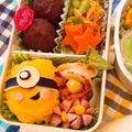 きらきら☆★'s cooksnap of when they made ❁キャラ弁❁オムライスミニオン❁.