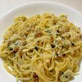 ♪ゆかたん♡'s cooksnap of when they made お茶漬けの素で簡単！和風卵クリームパスタ.