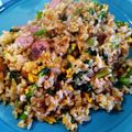コイネ's cooksnap of when they made 妊婦さんランチ♪小松菜と納豆のチャーハン.