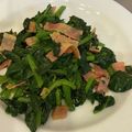 ルカッピー's cooksnap of when they made ほうれん草とベーコンのガリバタ醤油炒め.