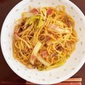 らぶふくちゃんちゃん's cooksnap of when they made 白菜と椎茸、ベーコンの和風ペペロンチーノ.