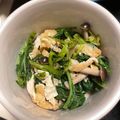 xMARILYNx's cooksnap of when they made 小松菜と油揚げのお浸し.