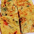 nemino's cooksnap of when they made 簡単♪じゃがいもとえごまの葉のチヂミ.