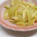 新妻あや's cooksnap of when they made セロリのお漬物.