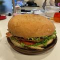 のり☆こ's cooksnap of when they made でかいのに　うまい！巨大ハンバーガー！.