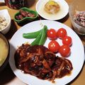 KAZEママ's cooksnap of when they made きのこのヘルシー煮込みハンバーグ.