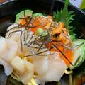 koiko亭's cooksnap of when they made ウニとホタテの二色丼.
