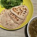 みじょーん's cooksnap of when they made パラタ／ロティ　カレー用主食の薄焼きパン.