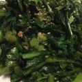 rsuny06's cooksnap of when they made 春菊のガーリック醤油炒め.