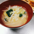 ふうはっちゃん's cooksnap of when they made もやしと小松菜と白菜のお味噌汁✿.