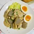 mmameco's cooksnap of when they made 鶏肉とこんにゃくとゆで卵のピリ辛煮.