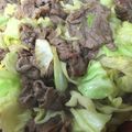 snow012's cooksnap of when they made キャベツと牛肉の甘辛オイスター炒め.