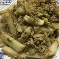 愛とココ's cooksnap of when they made ご飯がすすむ♪長芋と豚ミンチの塩炒め.