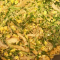 4kidsゆりみんか's cooksnap of when they made 簡単副菜♡豆苗とえのきのふんわり卵炒め.