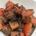 ゆみらんたん's cooksnap of when they made トマトの黒ごま和え.