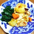 Wakka♪'s cooksnap of when they made 鶏胸肉と芋のガリマヨソテー.
