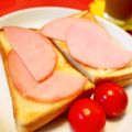 アイリッシュショコラ's cooksnap of when they made 【 ハチミツとハムのトースト♪】.