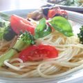 noamanma's cooksnap of when they made ミニトマトとバジルの冷たいパスタ.