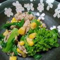 もみじねこ's cooksnap of when they made 菜の花とツナのマスタードサラダ.