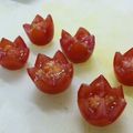 めそ。's cooksnap of when they made プチトマトの飾切り～☆彩り、お助け！！.