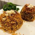 わか★'s cooksnap of when they made リメイク★チキンカレーのライスコロッケ.