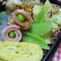 えみんちゅ＊'s cooksnap of when they made スナップエンドウで葉っぱ♪.