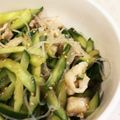 くまし's cooksnap of when they made きゅうりと鶏皮、春雨の酢のもの.