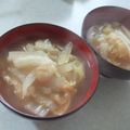 きらり流れ星's cooksnap of when they made 今日の味噌汁☆白菜、油揚げ.