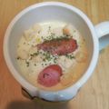 クック5SNINO☆'s cooksnap of when they made ウインナーと白菜の豆乳チーズスープ.