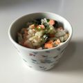うさぎさんバンザイ！'s cooksnap of when they made 離乳食中期〜＊鮭チャーハン.