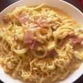 はるすけ１１２２'s cooksnap of when they made うまかっちゃんアレンジ！カルボナーラ風✨.