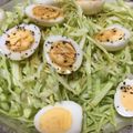 amileamila's cooksnap of when they made きゃべつとうずら卵のサラダ.