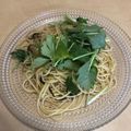 akasio10's cooksnap of when they made ☆しらす三つ葉、梅、塩昆布の和風パスタ☆.