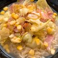 mayurich's cooksnap of when they made ベーコンとキャベツ炒め塩らーめん.