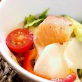 ちょこふみ's cooksnap of when they made 水菜とかぶ・スモークサーモンのサラダ.