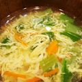 しんにし's cooksnap of when they made 小松菜＆ふんわり卵の中華スープ☆*.