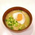 クックEBXFTK☆'s cooksnap of when they made 炒めて美味しいキャベツと卵の味噌汁.