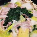 ☆mamingo☆'s cooksnap of when they made わが家定番☆ほうれん草と豚バラの常夜鍋.