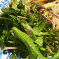 seacomet's cooksnap of when they made 振るだけde激ウマ♡水菜の簡単塩昆布和え.