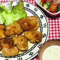 tokotann's cooksnap of when they made 鶏の照り焼き～レモン柚子胡椒マヨ添え～.