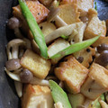 ☆motsu☆'s cooksnap of when they made 節約☆厚揚げ豆腐とアスパラのカレー炒め.