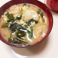 kpえもん♪'s cooksnap of when they made ほうれん草とお麩のかき玉みそ汁.